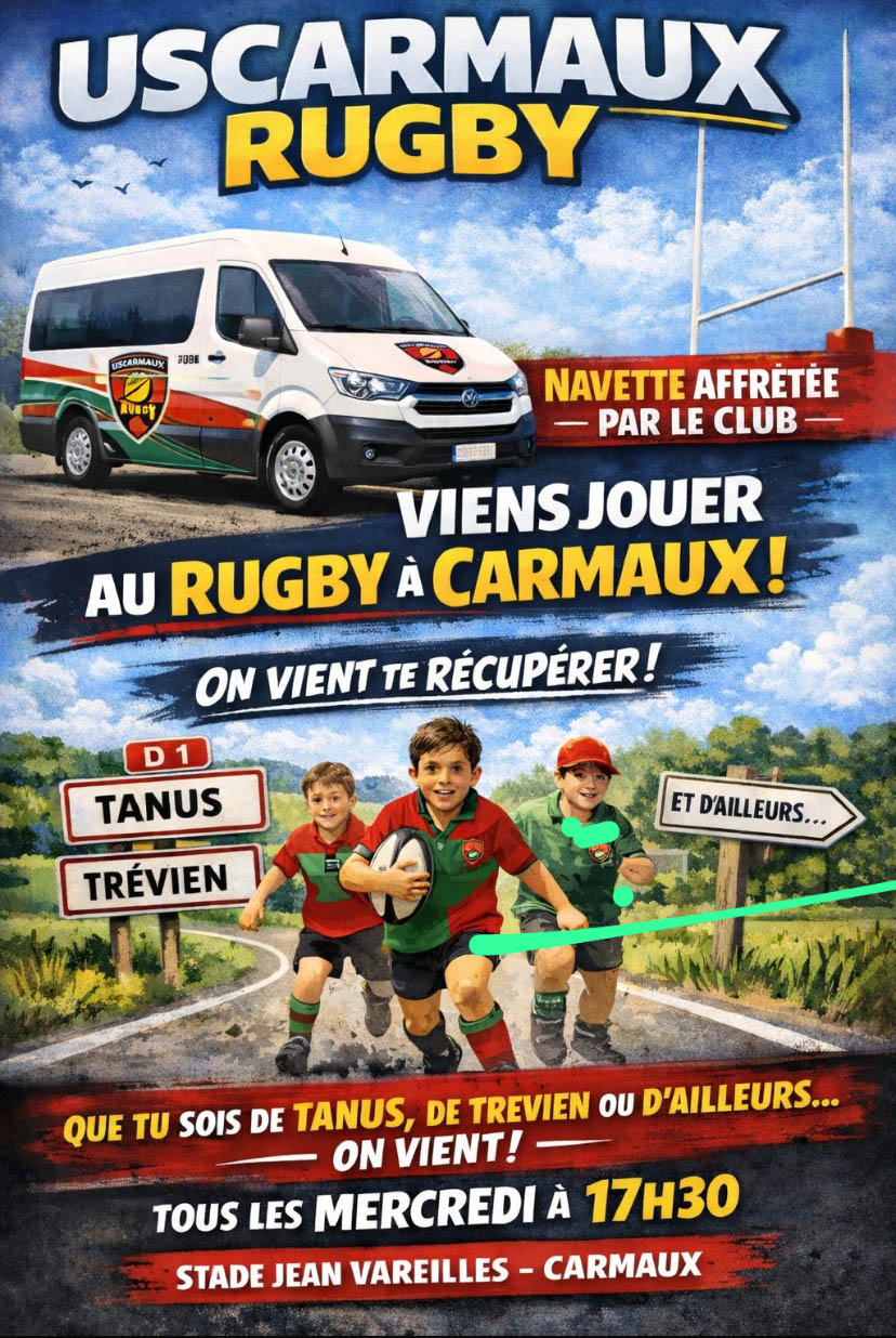 Rugby : Le club de Carmaux organise des navettes depuis Trévien