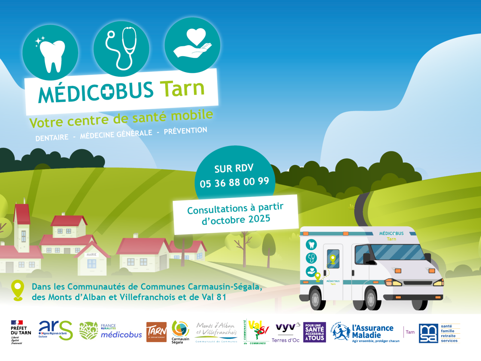 Trévien accueillera du 9 au 12 mars le Médicobus
